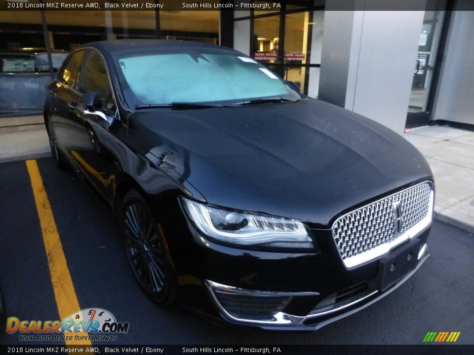 2018 Lincoln MKZ Reserve AWD Black Velvet / Ebony Photo #4