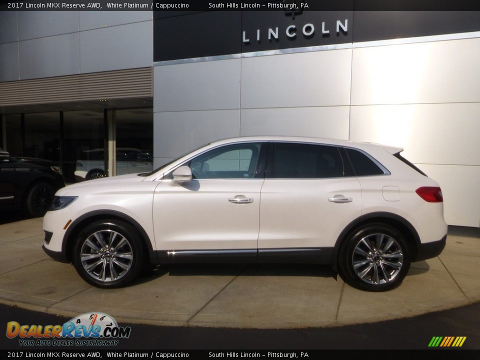 2017 Lincoln MKX Reserve AWD White Platinum / Cappuccino Photo #2