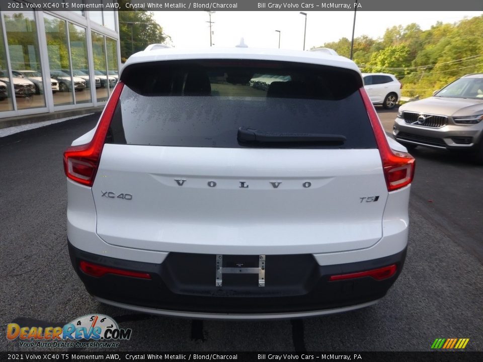 2021 Volvo XC40 T5 Momentum AWD Crystal White Metallic / Blond/Charcoal Photo #3