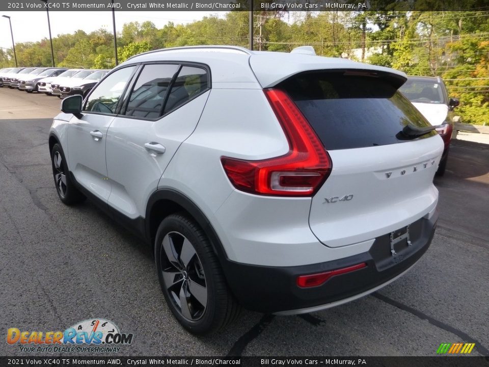 2021 Volvo XC40 T5 Momentum AWD Crystal White Metallic / Blond/Charcoal Photo #4
