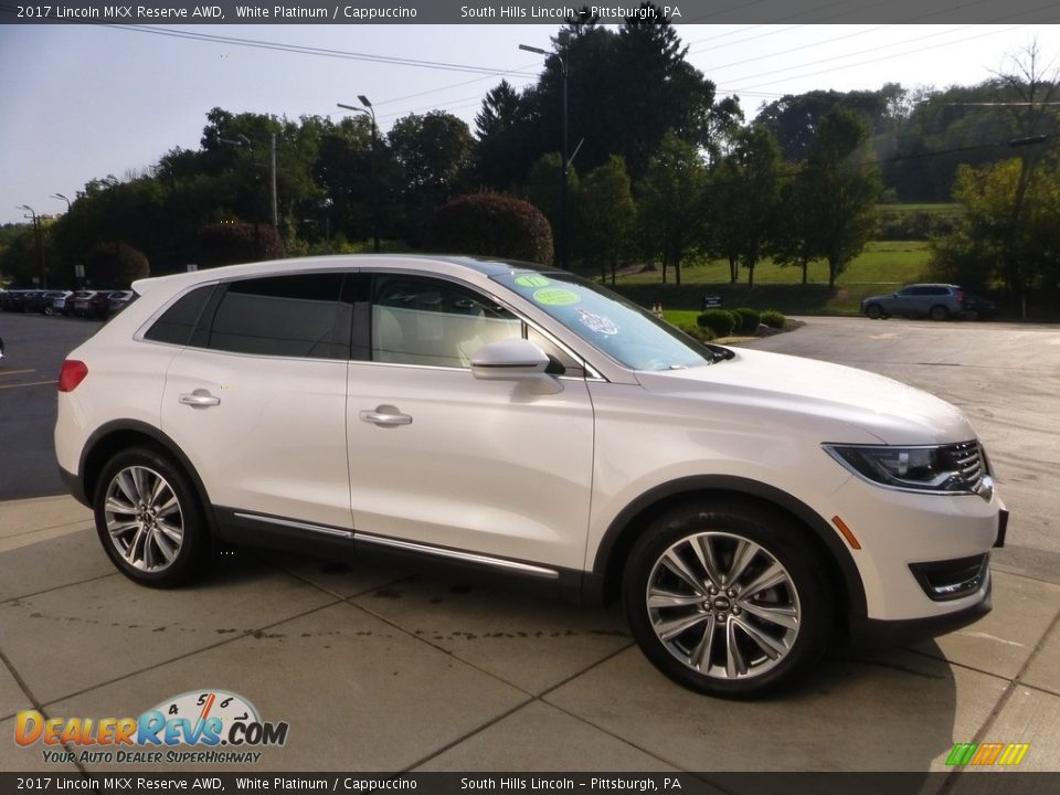 2017 Lincoln MKX Reserve AWD White Platinum / Cappuccino Photo #7