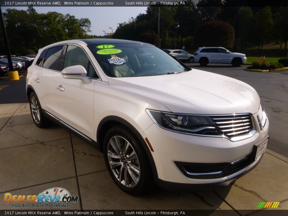 2017 Lincoln MKX Reserve AWD White Platinum / Cappuccino Photo #8