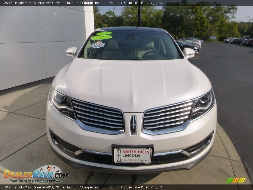 2017 Lincoln MKX Reserve AWD White Platinum / Cappuccino Photo #9