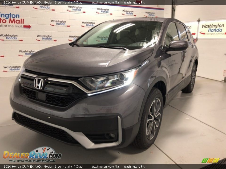 2020 Honda CR-V EX AWD Modern Steel Metallic / Gray Photo #1
