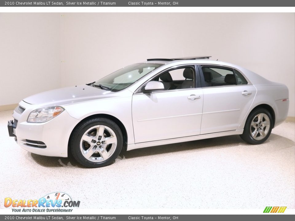 2010 Chevrolet Malibu LT Sedan Silver Ice Metallic / Titanium Photo #3