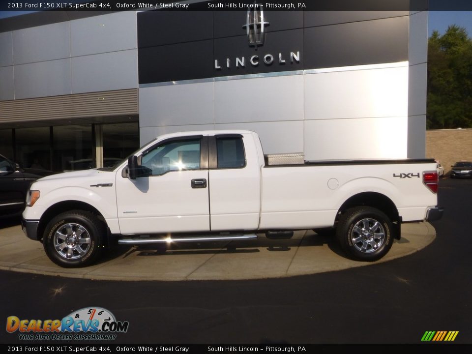 2013 Ford F150 XLT SuperCab 4x4 Oxford White / Steel Gray Photo #2