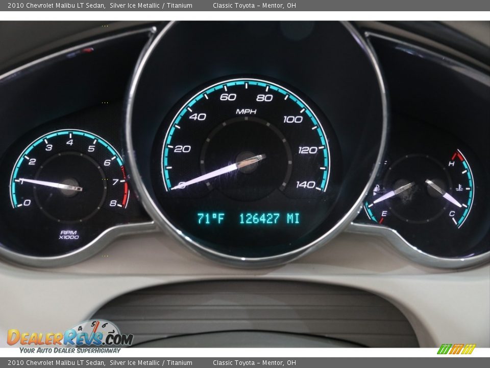 2010 Chevrolet Malibu LT Sedan Silver Ice Metallic / Titanium Photo #7