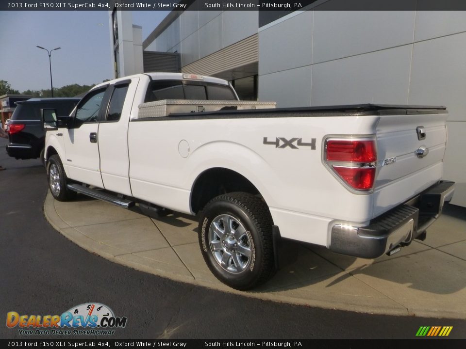 2013 Ford F150 XLT SuperCab 4x4 Oxford White / Steel Gray Photo #3