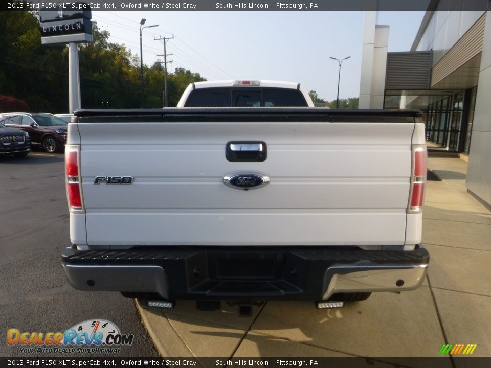 2013 Ford F150 XLT SuperCab 4x4 Oxford White / Steel Gray Photo #4