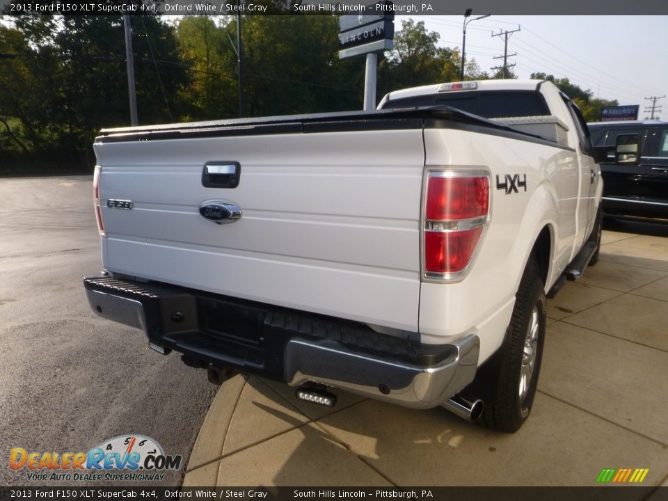 2013 Ford F150 XLT SuperCab 4x4 Oxford White / Steel Gray Photo #5