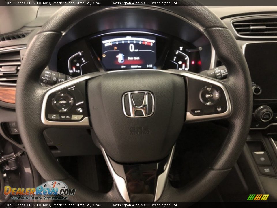 2020 Honda CR-V EX AWD Modern Steel Metallic / Gray Photo #12
