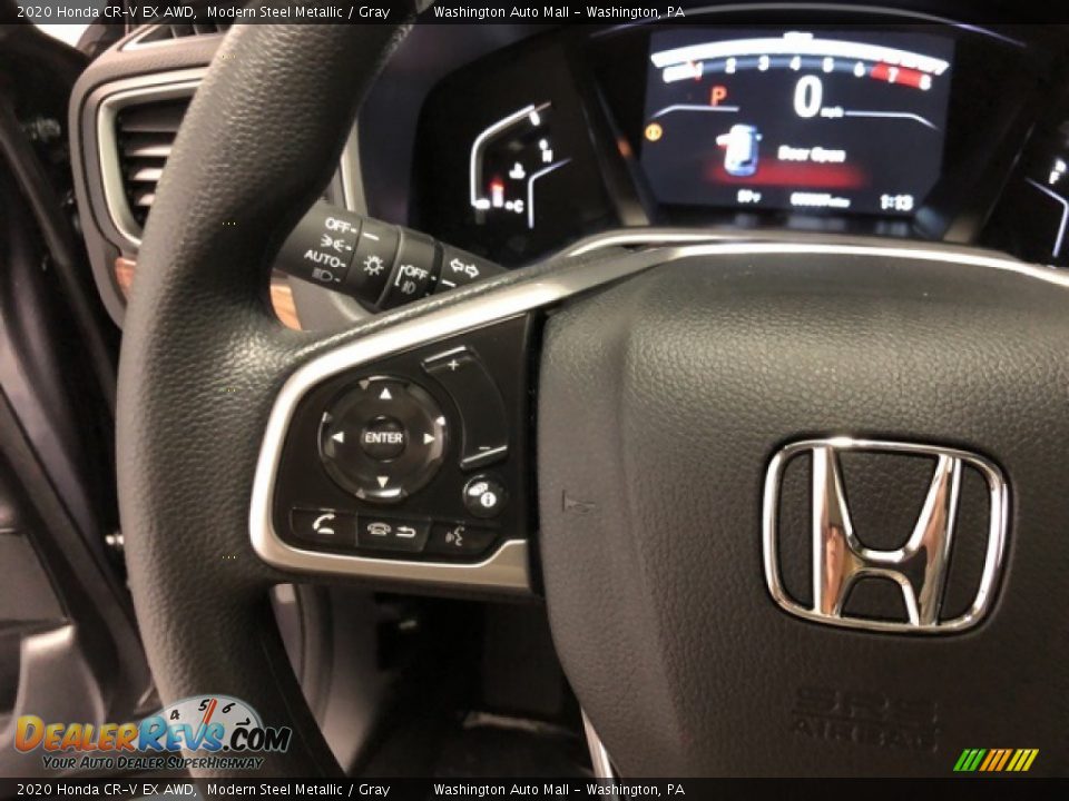2020 Honda CR-V EX AWD Modern Steel Metallic / Gray Photo #13