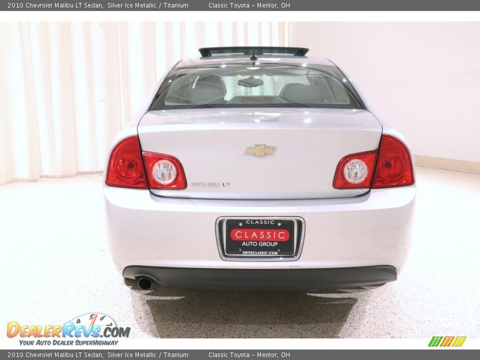 2010 Chevrolet Malibu LT Sedan Silver Ice Metallic / Titanium Photo #14