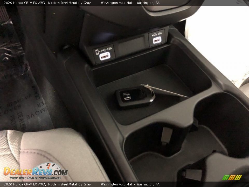 2020 Honda CR-V EX AWD Modern Steel Metallic / Gray Photo #16