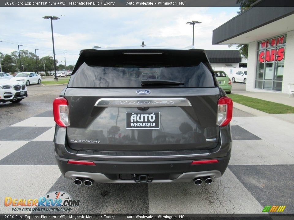 2020 Ford Explorer Platinum 4WD Magnetic Metallic / Ebony Photo #4