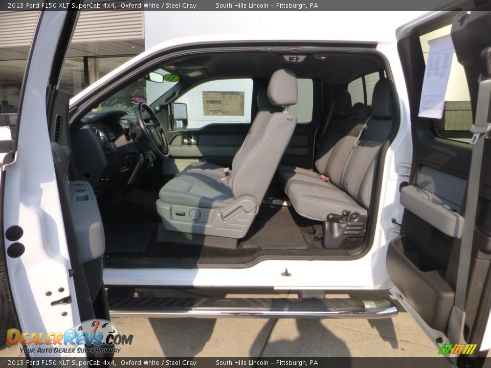 2013 Ford F150 XLT SuperCab 4x4 Oxford White / Steel Gray Photo #18