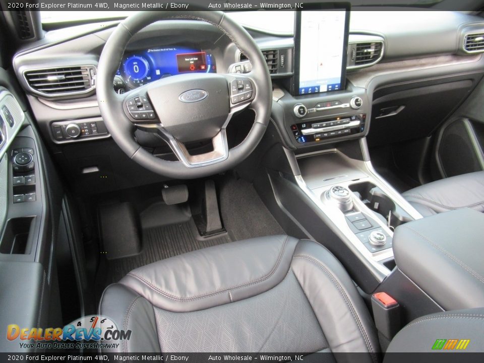 2020 Ford Explorer Platinum 4WD Magnetic Metallic / Ebony Photo #14