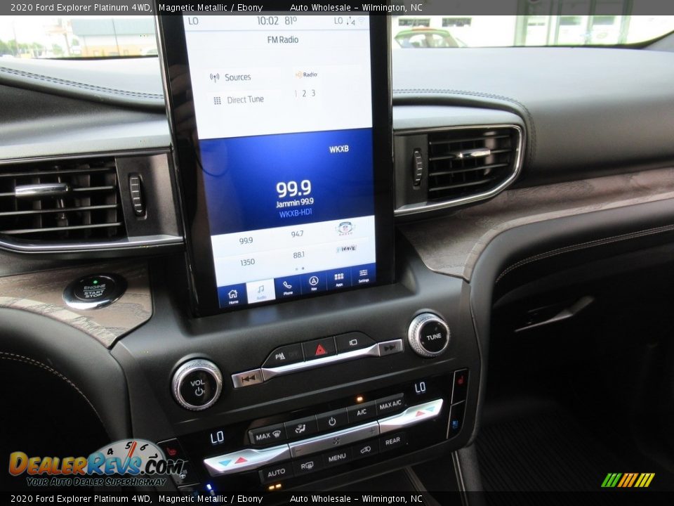 2020 Ford Explorer Platinum 4WD Magnetic Metallic / Ebony Photo #17