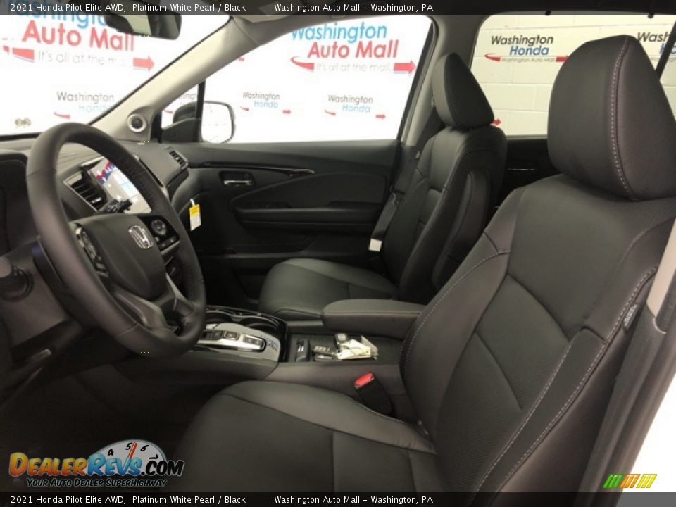 2021 Honda Pilot Elite AWD Platinum White Pearl / Black Photo #5