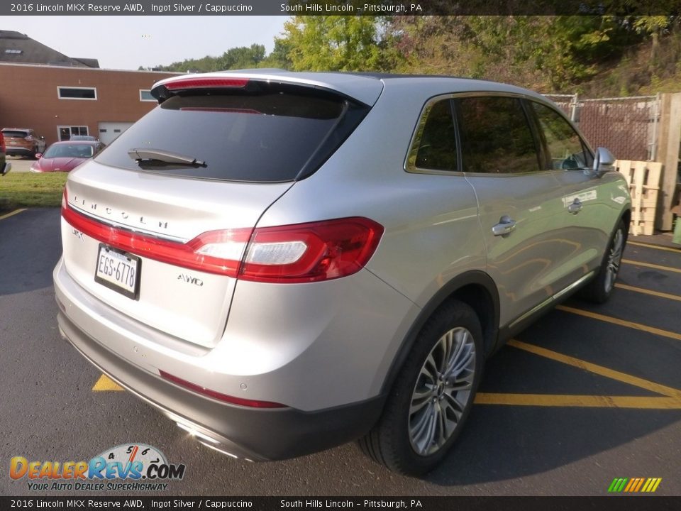 2016 Lincoln MKX Reserve AWD Ingot Silver / Cappuccino Photo #4