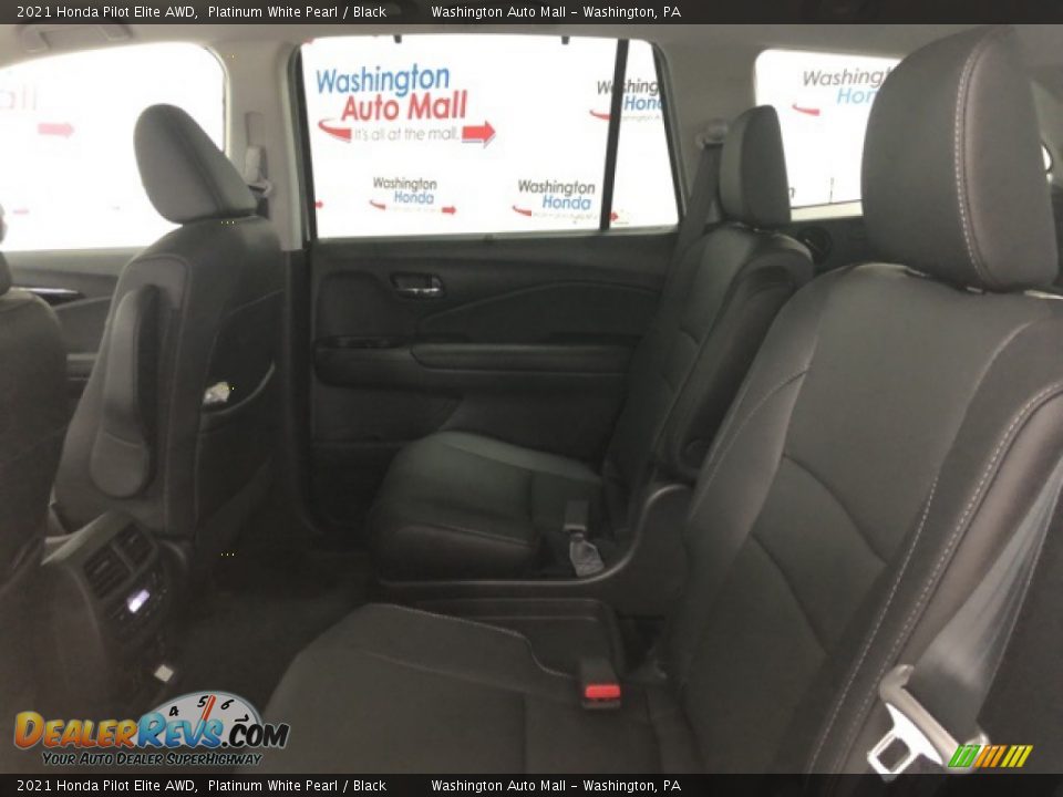 2021 Honda Pilot Elite AWD Platinum White Pearl / Black Photo #6