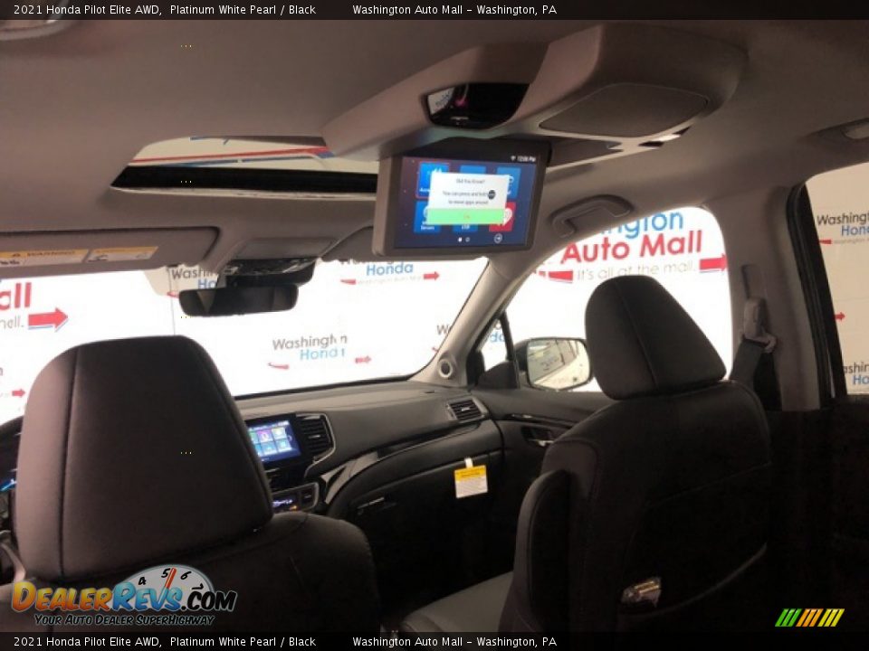2021 Honda Pilot Elite AWD Platinum White Pearl / Black Photo #8