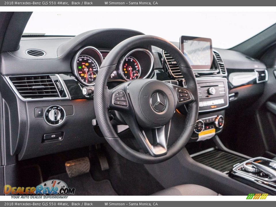 2018 Mercedes-Benz GLS 550 4Matic Black / Black Photo #6