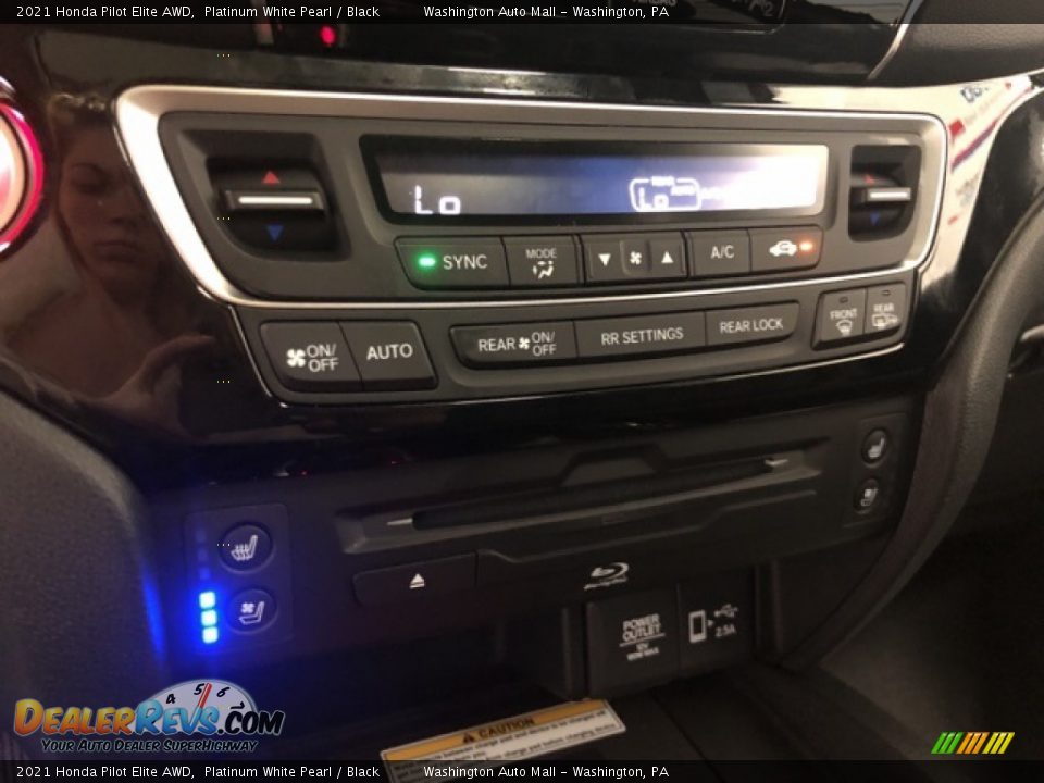 2021 Honda Pilot Elite AWD Platinum White Pearl / Black Photo #20