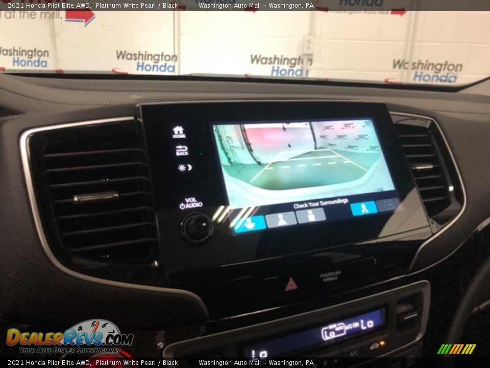 2021 Honda Pilot Elite AWD Platinum White Pearl / Black Photo #21