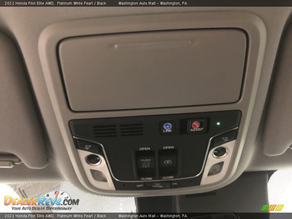 2021 Honda Pilot Elite AWD Platinum White Pearl / Black Photo #22
