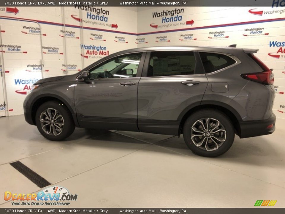 2020 Honda CR-V EX-L AWD Modern Steel Metallic / Gray Photo #2