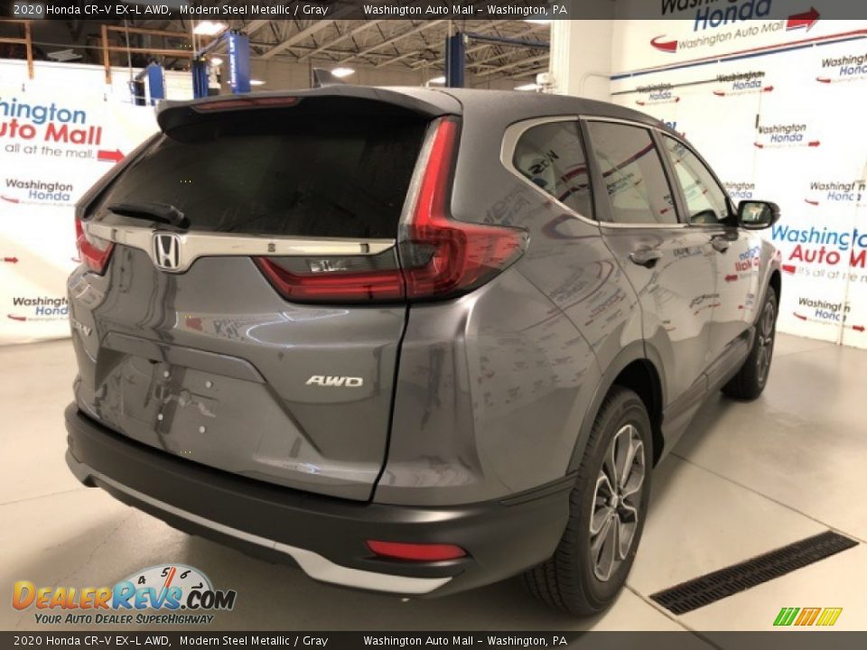 2020 Honda CR-V EX-L AWD Modern Steel Metallic / Gray Photo #3