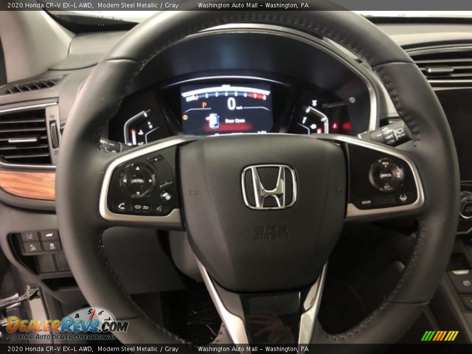 2020 Honda CR-V EX-L AWD Modern Steel Metallic / Gray Photo #13