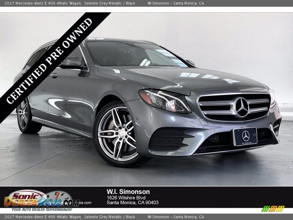 2017 Mercedes-Benz E 400 4Matic Wagon Selenite Grey Metallic / Black Photo #1