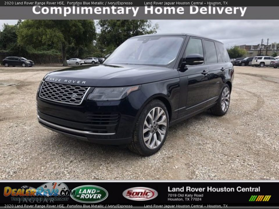 2020 Land Rover Range Rover HSE Portofino Blue Metallic / Ivory/Espresso Photo #1