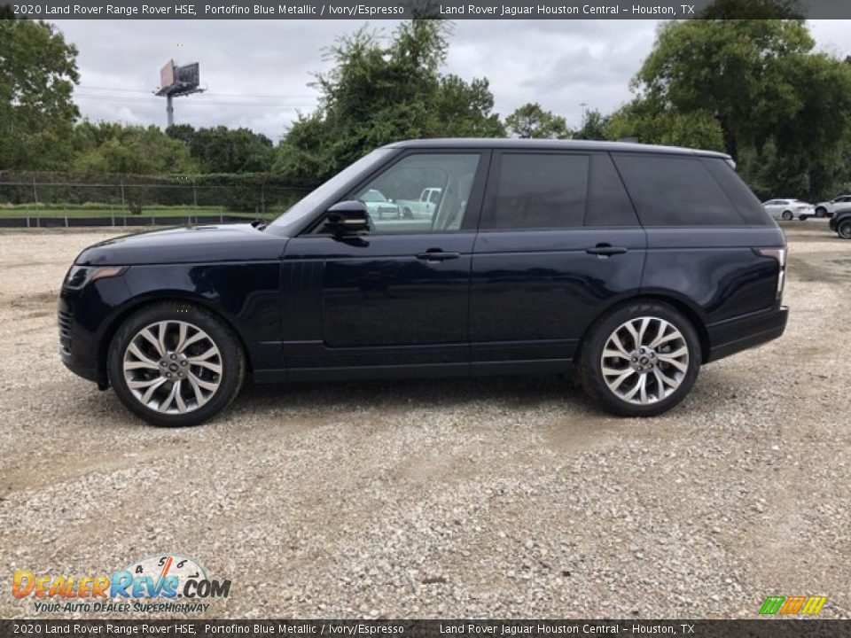 2020 Land Rover Range Rover HSE Portofino Blue Metallic / Ivory/Espresso Photo #7