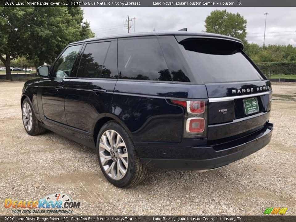 2020 Land Rover Range Rover HSE Portofino Blue Metallic / Ivory/Espresso Photo #12