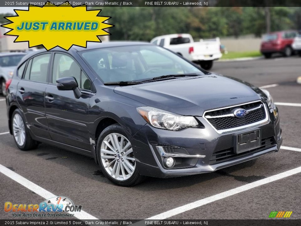 2015 Subaru Impreza 2.0i Limited 5 Door Dark Gray Metallic / Black Photo #1