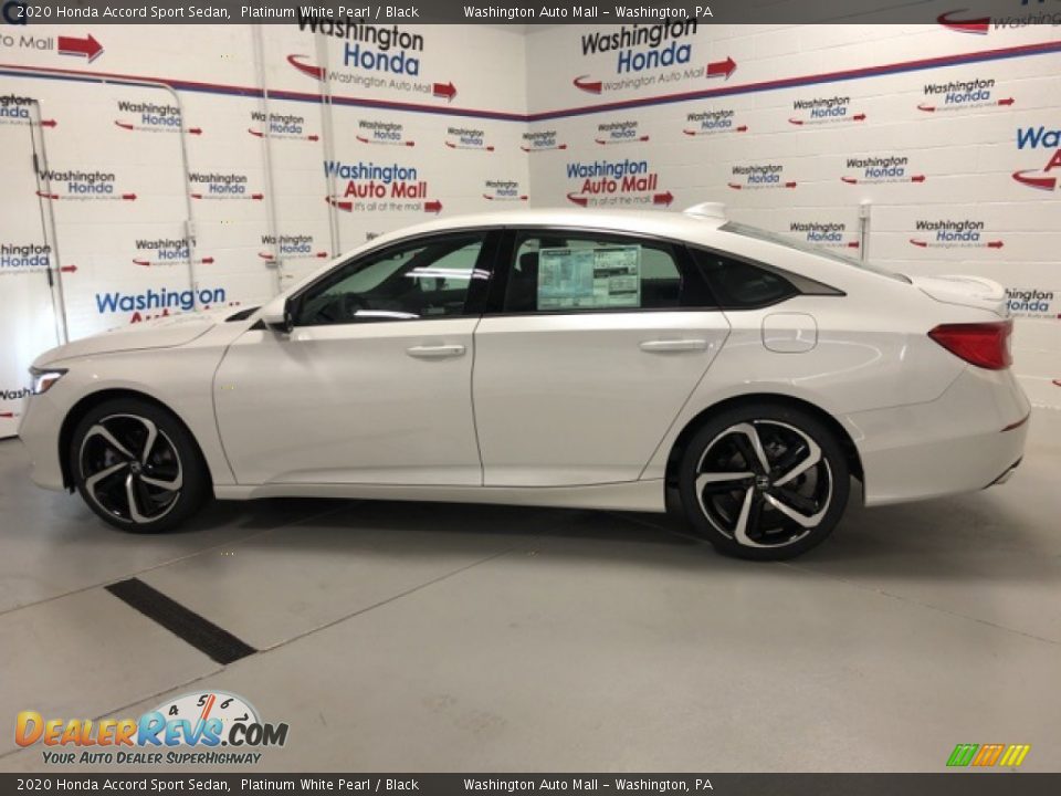 2020 Honda Accord Sport Sedan Platinum White Pearl / Black Photo #2