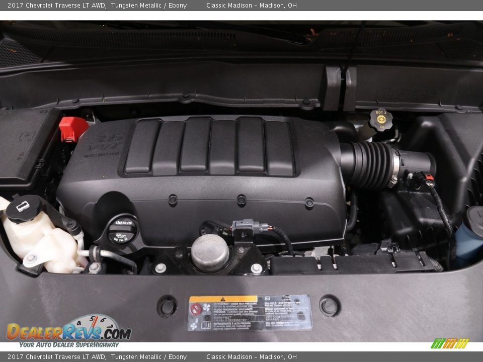 2017 Chevrolet Traverse LT AWD Tungsten Metallic / Ebony Photo #19