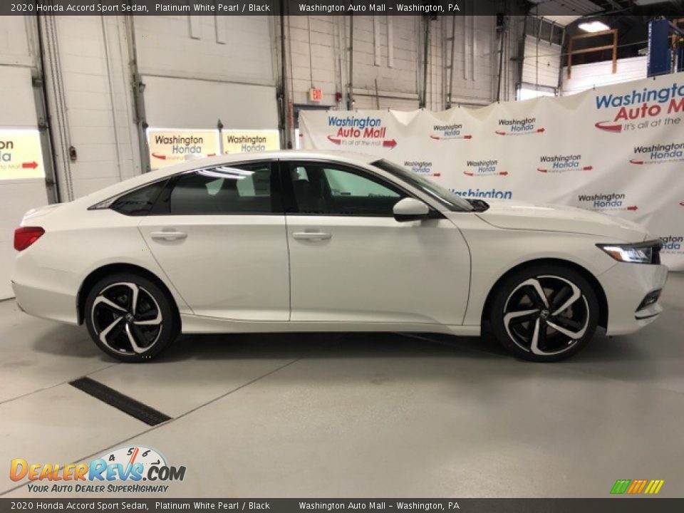 2020 Honda Accord Sport Sedan Platinum White Pearl / Black Photo #4