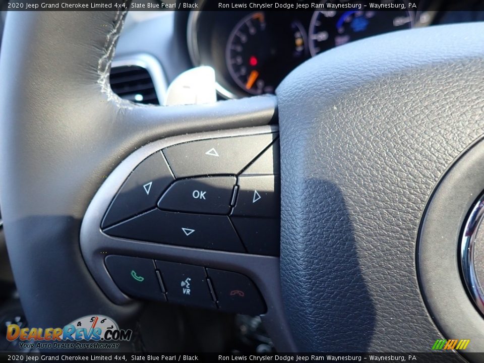 2020 Jeep Grand Cherokee Limited 4x4 Slate Blue Pearl / Black Photo #20