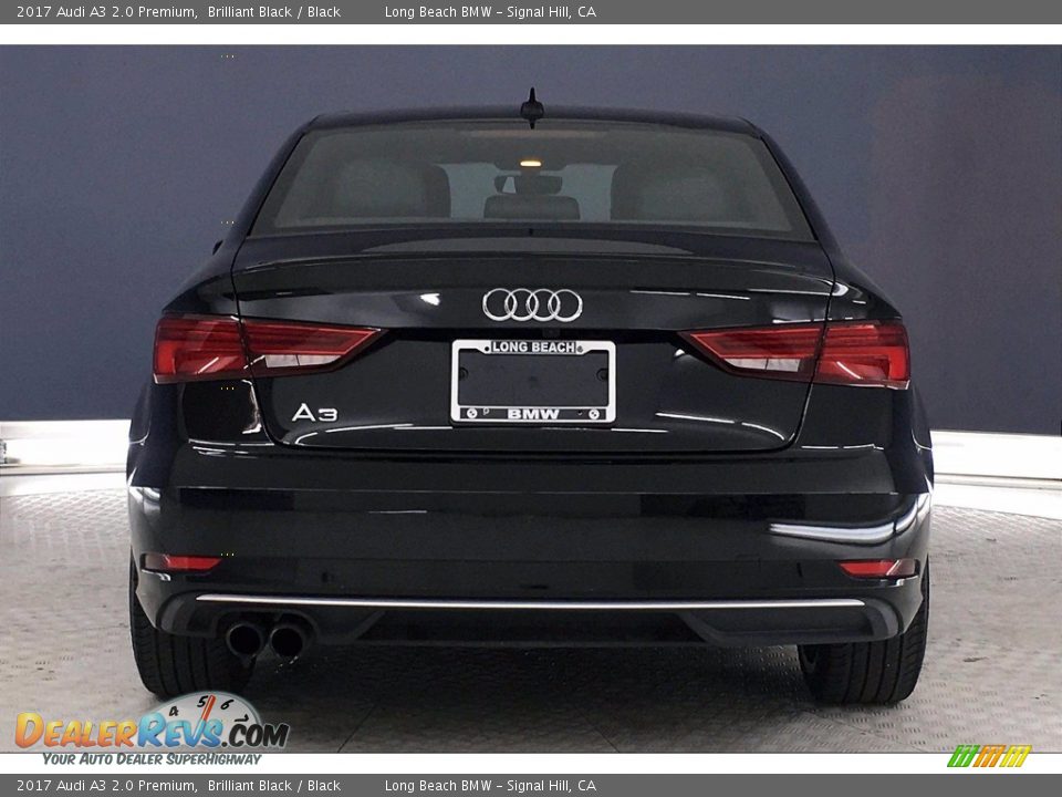 2017 Audi A3 2.0 Premium Brilliant Black / Black Photo #3