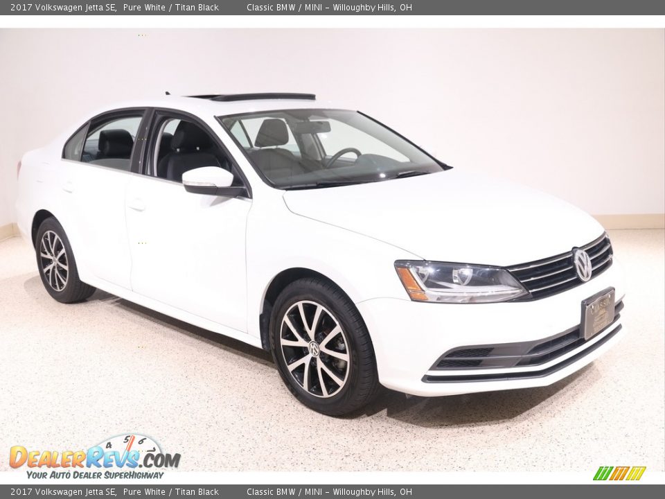 2017 Volkswagen Jetta SE Pure White / Titan Black Photo #1