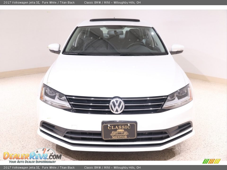 2017 Volkswagen Jetta SE Pure White / Titan Black Photo #2