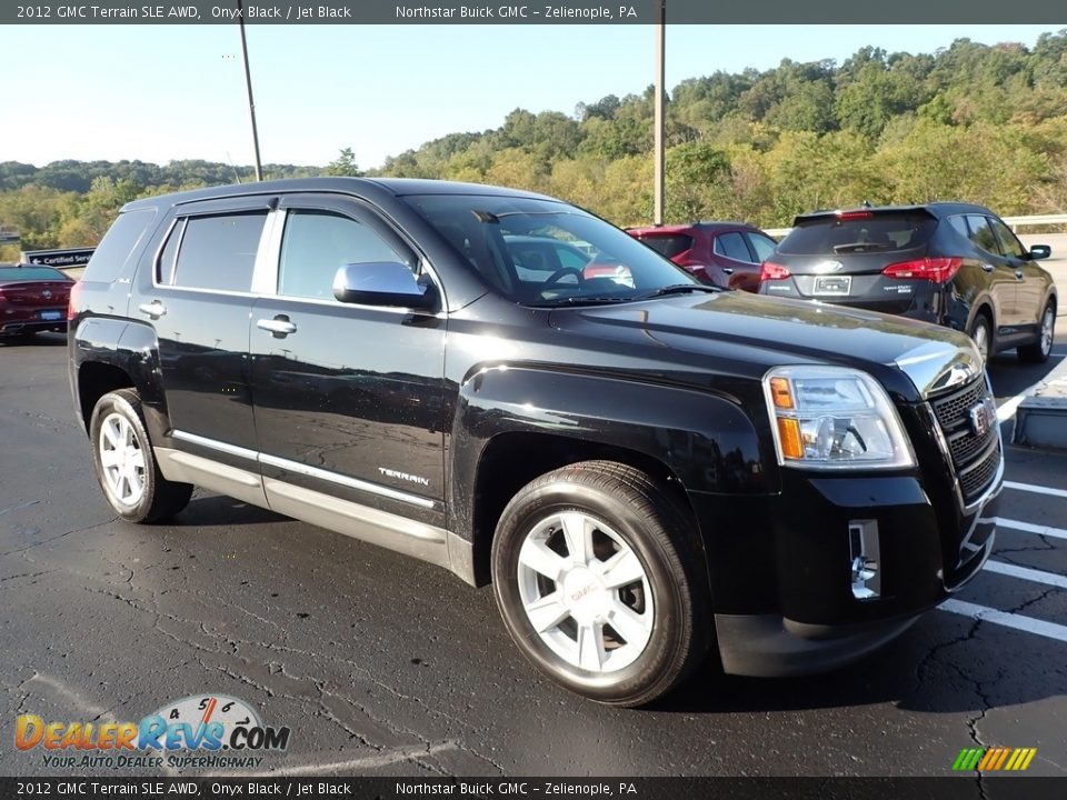 2012 GMC Terrain SLE AWD Onyx Black / Jet Black Photo #4