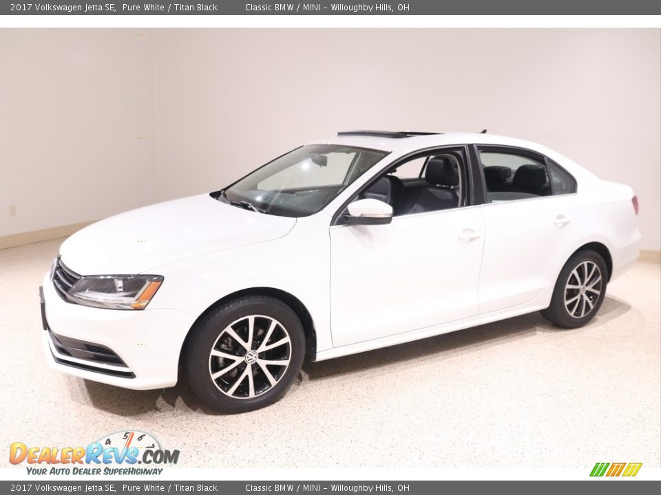 2017 Volkswagen Jetta SE Pure White / Titan Black Photo #3