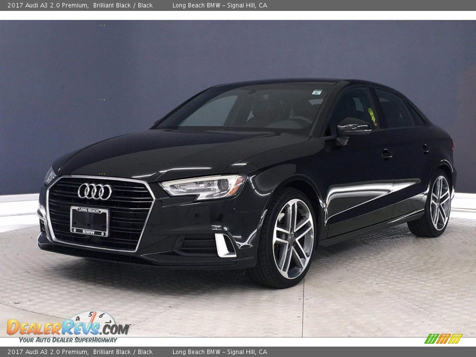 2017 Audi A3 2.0 Premium Brilliant Black / Black Photo #12