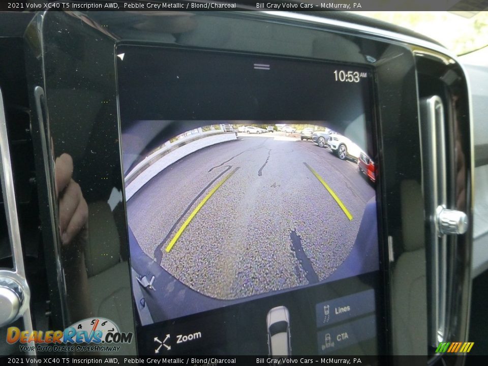 2021 Volvo XC40 T5 Inscription AWD Pebble Grey Metallic / Blond/Charcoal Photo #15