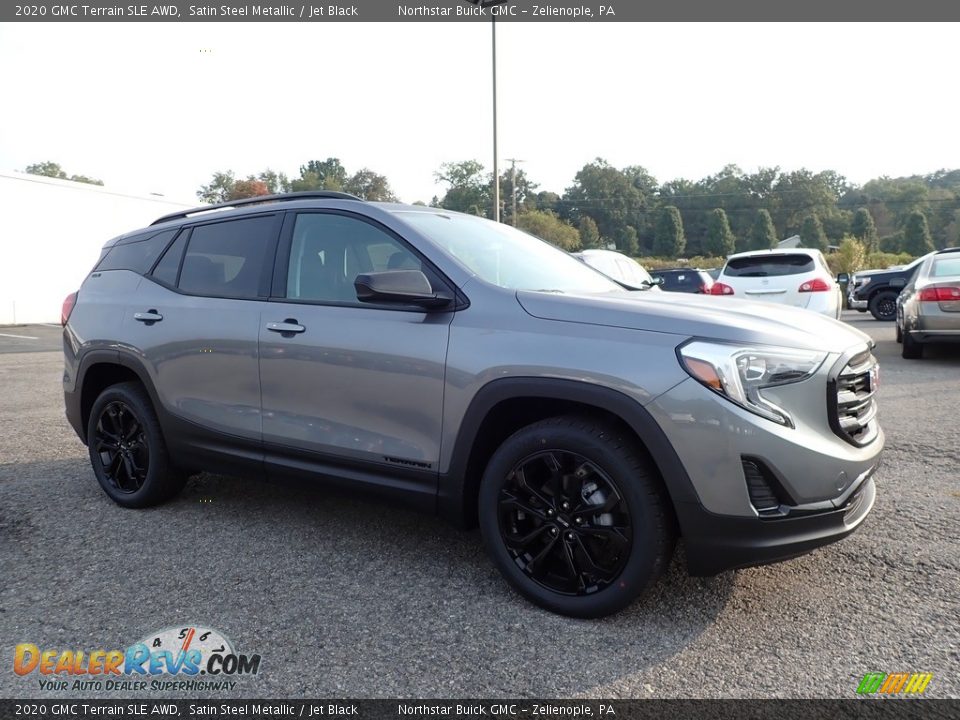 2020 GMC Terrain SLE AWD Satin Steel Metallic / Jet Black Photo #3